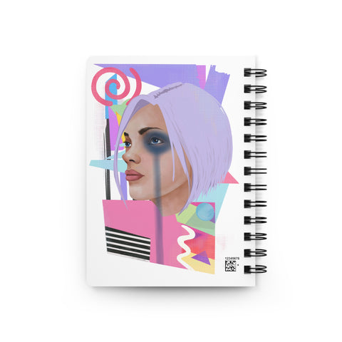 Spiral Notebook with Digital Art - gift