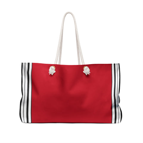 Bolso tote de fin de semana de gran tamaño (rojo) 