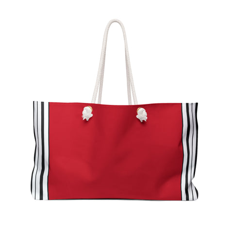Bolso tote de fin de semana de gran tamaño (rojo) 