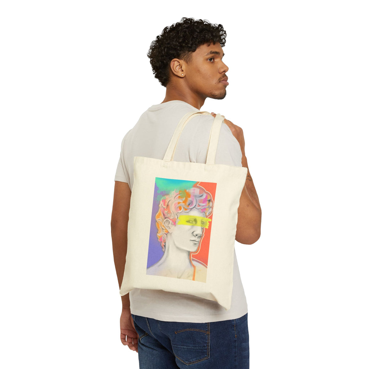 Artistic Cotton Canvas Tote Bag - Paint Me
