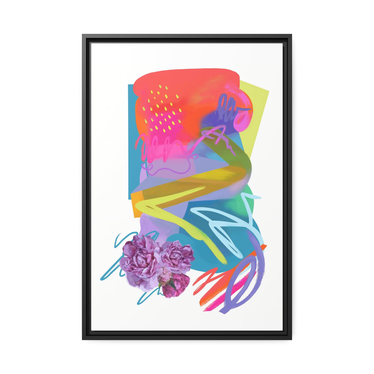 Vibrant Soul Matte Canvas, Black Frame