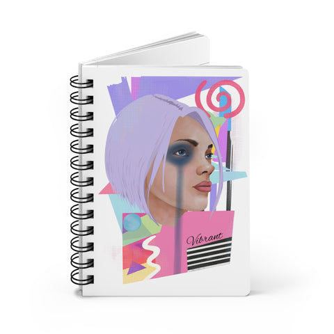 Spiral Notebook with Digital Art - gift