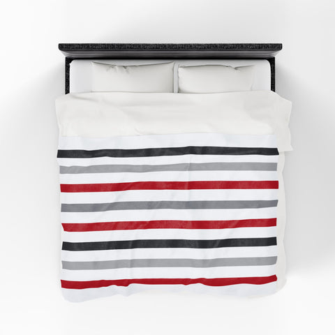 Throw Blanket 60x80 - B&R Stripes