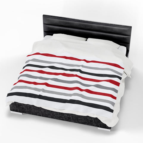 Throw Blanket 60x80 - B&R Stripes