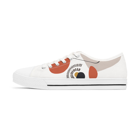Women's Low Top Sneakers - Abstract