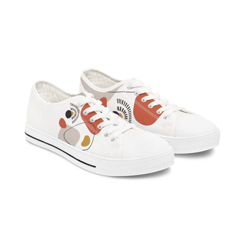 Women's Low Top Sneakers - Abstract