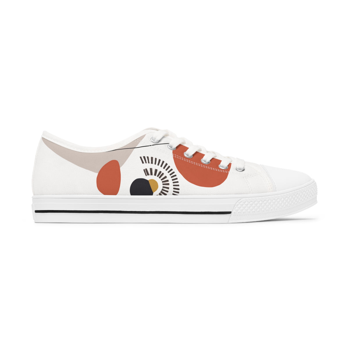 Women's Low Top Sneakers - Abstract