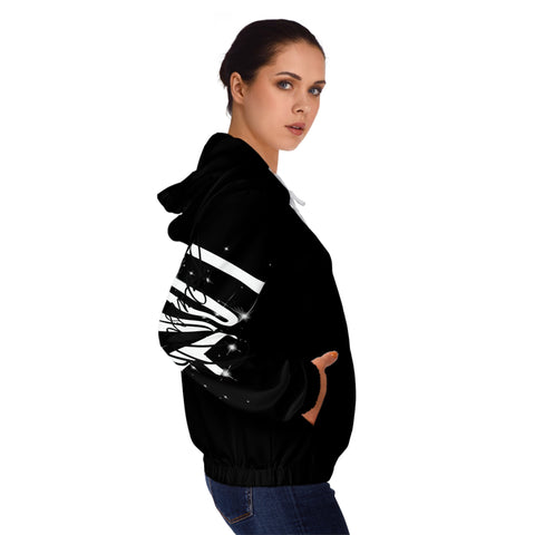 Chaqueta con cremallera completa para mujer