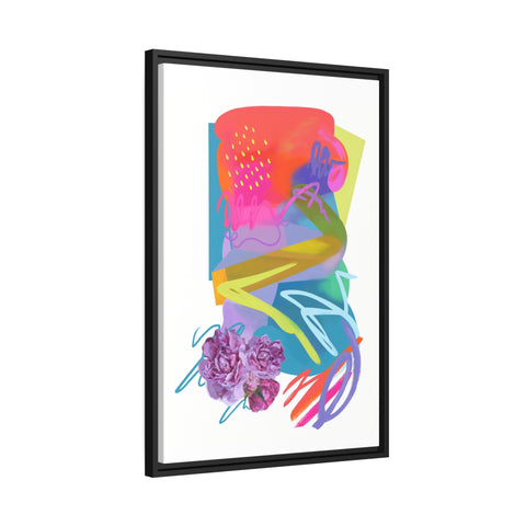 Vibrant Soul Matte Canvas, Black Frame