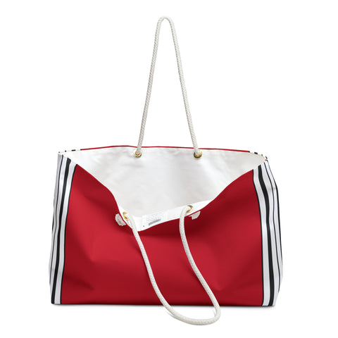 Bolso tote de fin de semana de gran tamaño (rojo) 