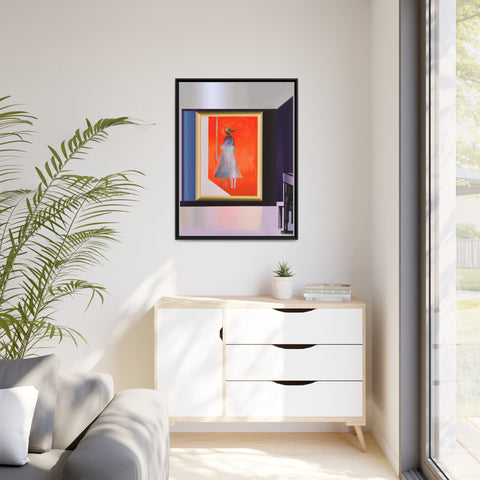 Self Healing- Digital Art on Canvas, Black Frame