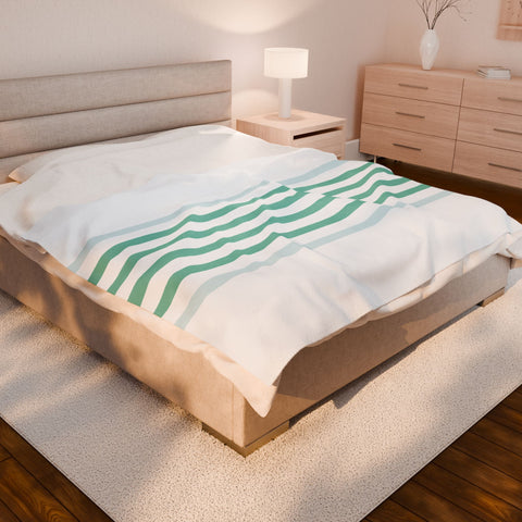 Blanket 60x80 - Green Stripes