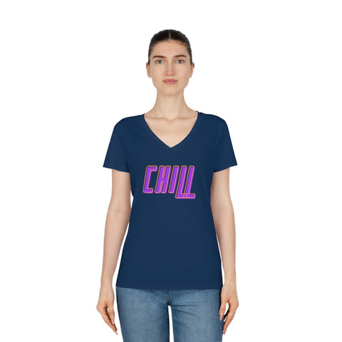 Camiseta Evoker con cuello en V para mujer